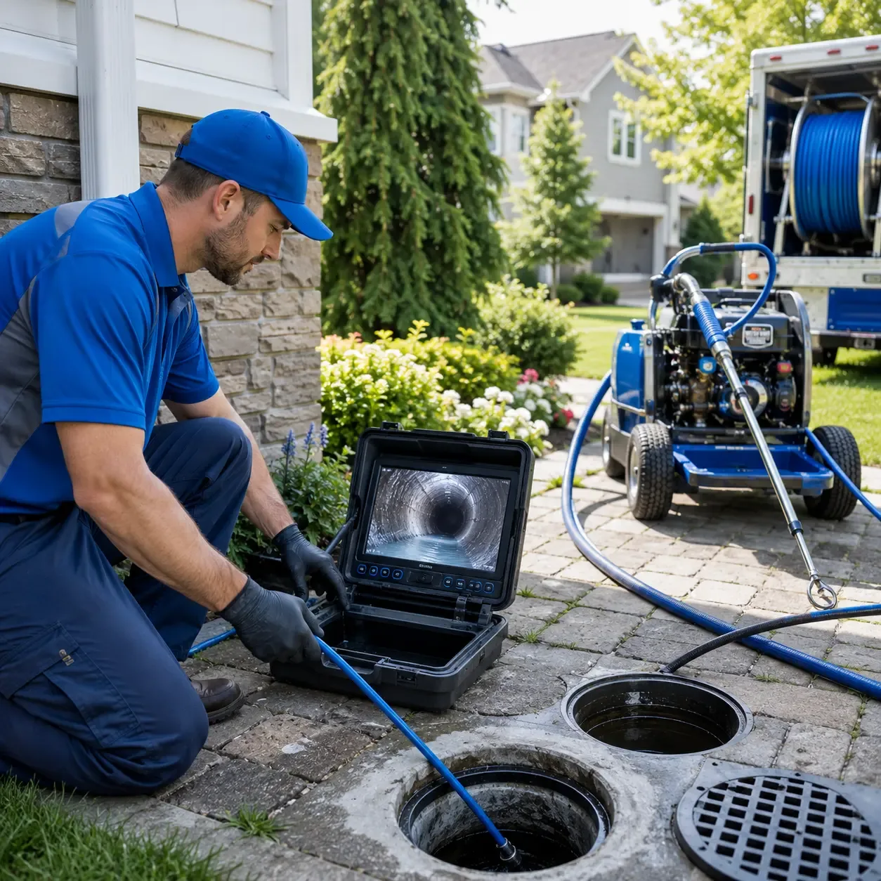 Outdoor drain cleaning professionals serving Derby, NY