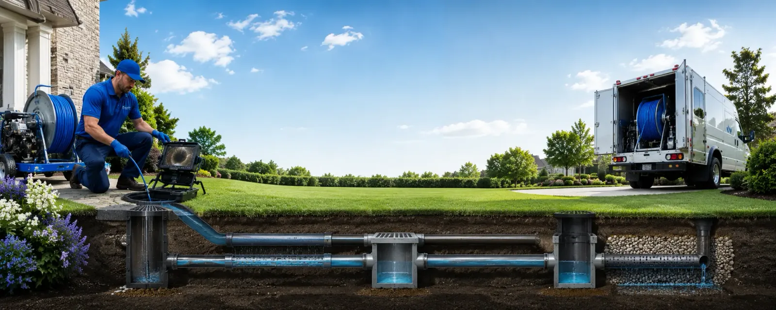 Outdoor drain cleaning information for Derby, NY